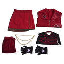 Cosplay Costume Red Descendants: Wicked Wonderland Top Pants Set Red Women Halloween Carnival Party Outfits