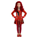 Cosplay Costume Red Fullset Skirt Red Kids Children Halloween Carnival Party Outfits