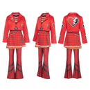 Cosplay Costume Red Wicked Wonderland Fullset Red Kids Children Halloween Carnival Party Outfits