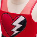 Cosplay Costume Red Wicked Wonderland Mesh Tutu Dress Red Kids Children Halloween Carnival Party Outfits