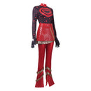 Cosplay Costume Red Wicked Wonderland Shirt Skirt Pants Set Red Women Halloween Carnival Party Outfits
