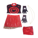 Cosplay Costume Red Wicked Wonderland Shirt Skirt Pants Set Red Women Halloween Carnival Party Outfits
