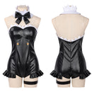 Cosplay Costume Rem Re Zero Witch Design Leather Sexy Lingerie Jumpsuit Black Women Halloween Carnival Party Outfits