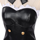 Cosplay Costume Rem Re Zero Witch Design Leather Sexy Lingerie Jumpsuit Black Women Halloween Carnival Party Outfits