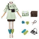 Cosplay Costume Remlin Tysark Gachiakuta Fullset Green Women Halloween Carnival Party Outfits