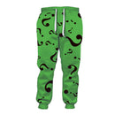 Cosplay Costume Riddler Edward Nygma Saggy Pants Green Halloween Carnival Party Outfits