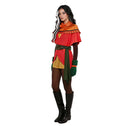 Cosplay Costume Rogue Shawl Jumpsuit Set Red Halloween Carnival Party Outfits