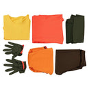 Cosplay Costume Rogue Shawl Set Orange Women Halloween Carnival Party Outfits
