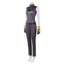 Cosplay Costume Rogue Sleeveless Jumpsuit Gray Men Halloween Carnival Party Outfits