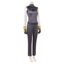 Cosplay Costume Rogue Sleeveless Jumpsuit Gray Men Halloween Carnival Party Outfits