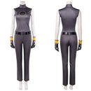 Cosplay Costume Rogue Sleeveless Jumpsuit Gray Men Halloween Carnival Party Outfits