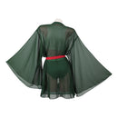 Cosplay Costume Roronoa Zoro One Piece 3Pcs Swimsuit Set Original Design Green Women Halloween Carnival Party Outfit-Cossky®