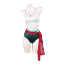 Cosplay Costume Roronoa Zoro One Piece 3Pcs Swimsuit Set Original Design Green Women Halloween Carnival Party Outfit-Cossky®