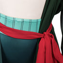 Cosplay Costume Roronoa Zoro One Piece 3Pcs Swimsuit Set Original Design Green Women Halloween Carnival Party Outfit-Cossky®
