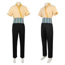 Cosplay Costume Roronoa Zoro One Piece Season 2 Shirt Pants Beige Men Halloween Carnival Party Outfits