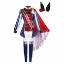 Cosplay Costume Rose Kingdom Uniform Fullset Blue Women Halloween Carnival Party Outfits