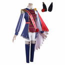 Cosplay Costume Rose Kingdom Uniform Fullset Blue Women Halloween Carnival Party Outfits