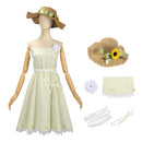 Cosplay Costume Ruri Hazakura Agents of the Four Seasons Dress Printed Green Women Halloween Carnival Party Outfits
