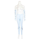 Cosplay Costume Sally The Nightmare Before Christmas Skin Legging Sleeves Set Blue Women Halloween Carnival Party Outfits