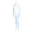 Cosplay Costume Sally The Nightmare Before Christmas Skin Legging Sleeves Set Blue Women Halloween Carnival Party Outfits