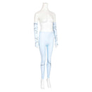Cosplay Costume Sally The Nightmare Before Christmas Skin Legging Sleeves Set Blue Women Halloween Carnival Party Outfits