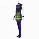 Cosplay Costume Sam Manson Danny Phantom Top Skirt Socks Set Purple Women Halloween Carnival Party Outfits