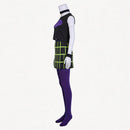 Cosplay Costume Sam Manson Danny Phantom Top Skirt Socks Set Purple Women Halloween Carnival Party Outfits