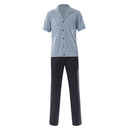 Cosplay Costume Sanji One Piece Season 2 Shirt Pants Set Grey Men Halloween Carnival Party Outfit