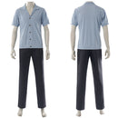 Cosplay Costume Sanji One Piece Season 2 Shirt Pants Set Grey Men Halloween Carnival Party Outfit