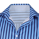 Cosplay Costume Sanji One Piece Season 2 Striped Shirt Blue Men Halloween Carnival Party Outfit