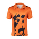 Cosplay Costume Sanji Season 2 Polo Shirt Orange Men Halloween Carnival Party Outfits