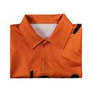 Cosplay Costume Sanji Season 2 Polo Shirt Orange Men Halloween Carnival Party Outfits