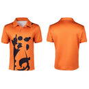 Cosplay Costume Sanji Season 2 Polo Shirt Orange Men Halloween Carnival Party Outfits