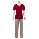 Cosplay Costume Sanji Season 2 Top Shirt Pants Set Red Men Halloween Carnival Party Outfits