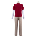 Cosplay Costume Sanji Season 2 Top Shirt Pants Set Red Men Halloween Carnival Party Outfits
