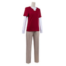 Cosplay Costume Sanji Season 2 Top Shirt Pants Set Red Men Halloween Carnival Party Outfits