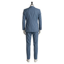 Cosplay Costume Sasaki Smoking Behind the Supermarket with You Work Suit Set Blue Men Halloween Carnival Party Outfits