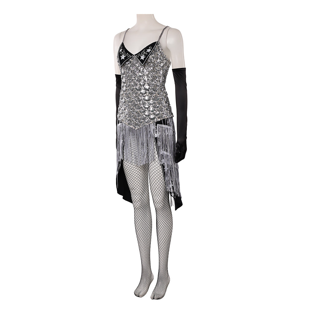 Cosplay Costume Satine Moulin Rouge Musical Sequin Dress Women Halloween Carnival Party Outfits