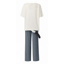 Cosplay Costume Sato Yaniko Chainsmoker Cat (2026) Shirt Pants Ears Tail Set White Women Halloween Carnival Party Outfits