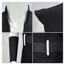 Cosplay Costume Scorn Shadow Lord Top Pants Set Black Men Halloween Carnival Party Outfits