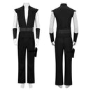 Cosplay Costume Scorn Shadow Lord Top Pants Set Black Men Halloween Carnival Party Outfits