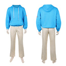 Cosplay Costume Shin Asakura Sakamoto Days (2026)Hoodie Pullover Pants Set Blue Men Halloween Carnival Party Outfits