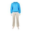 Cosplay Costume Shin Asakura Sakamoto Days (2026)Hoodie Pullover Pants Set Blue Men Halloween Carnival Party Outfits