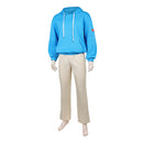 Cosplay Costume Shin Asakura Sakamoto Days (2026)Hoodie Pullover Pants Set Blue Men Halloween Carnival Party Outfits