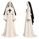 Cosplay Costume Sister Jeanne des Anges The Devils (1971) Nun Dress Set White Women Halloween Carnival Party Outfits