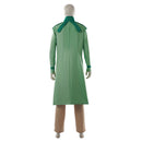 Cosplay Costume Steven Steel Steel Ball Run Top Pant Set Budget Friendly Green Men Halloween Carnival Party Outfits