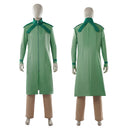 Cosplay Costume Steven Steel Steel Ball Run Top Pant Set Budget Friendly Green Men Halloween Carnival Party Outfits