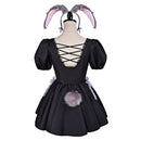 Cosplay Costume Sua Alien Stage 3rd Anniversary Bunny Cafe Dress Black Women Halloween Carnival Party Outfits