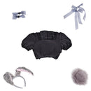 Cosplay Costume Sua Alien Stage 3rd Anniversary Bunny Cafe Dress Black Women Halloween Carnival Party Outfits