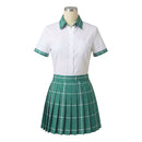 Cosplay Costume Sua Mizi Hyuna Alien Stage (2026) School Uniform Green Women Halloween Carnival Party Outfits